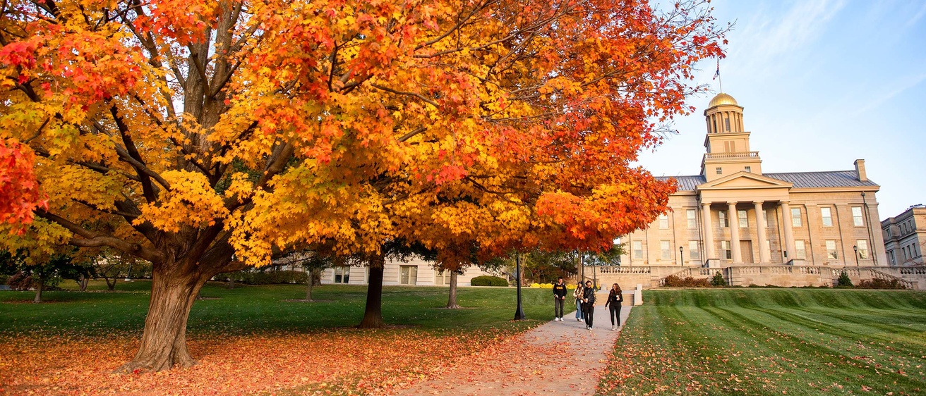 fall on campus pentacrest